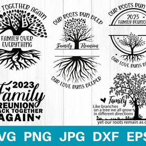 Family Reunion Svg, Family Tree Svg, Family Svg, Our Roots Run Deep, Family Reunion Shirt, Tree Of Life Svg, Svg Files For Cricut, Custom