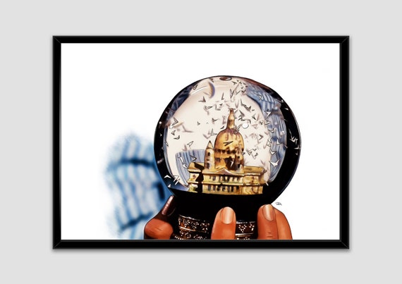 Mary Poppins Disney Inspired Poster Lullaby Snow Globe - Etsy