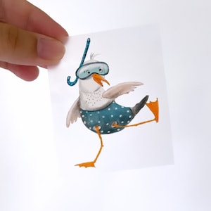 Iron-on image "Diving Gull" - small