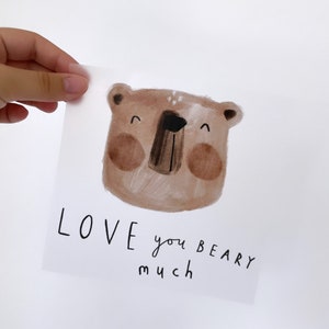 Bügelbild „Love you beary much“ - maxi/groß