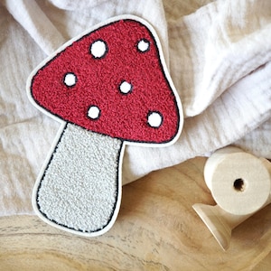 Patch chenille « Amanite tue-mouches »