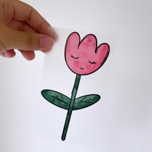 Bügelbild „Blume“ - verschiedene Größen