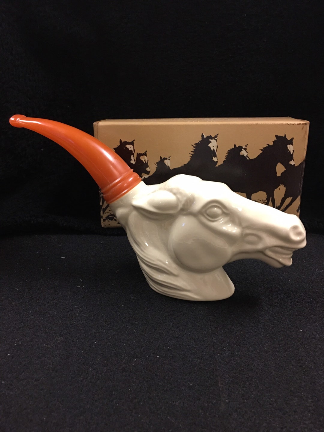 Avon Wild Mustang Pipe Decanter Etsy