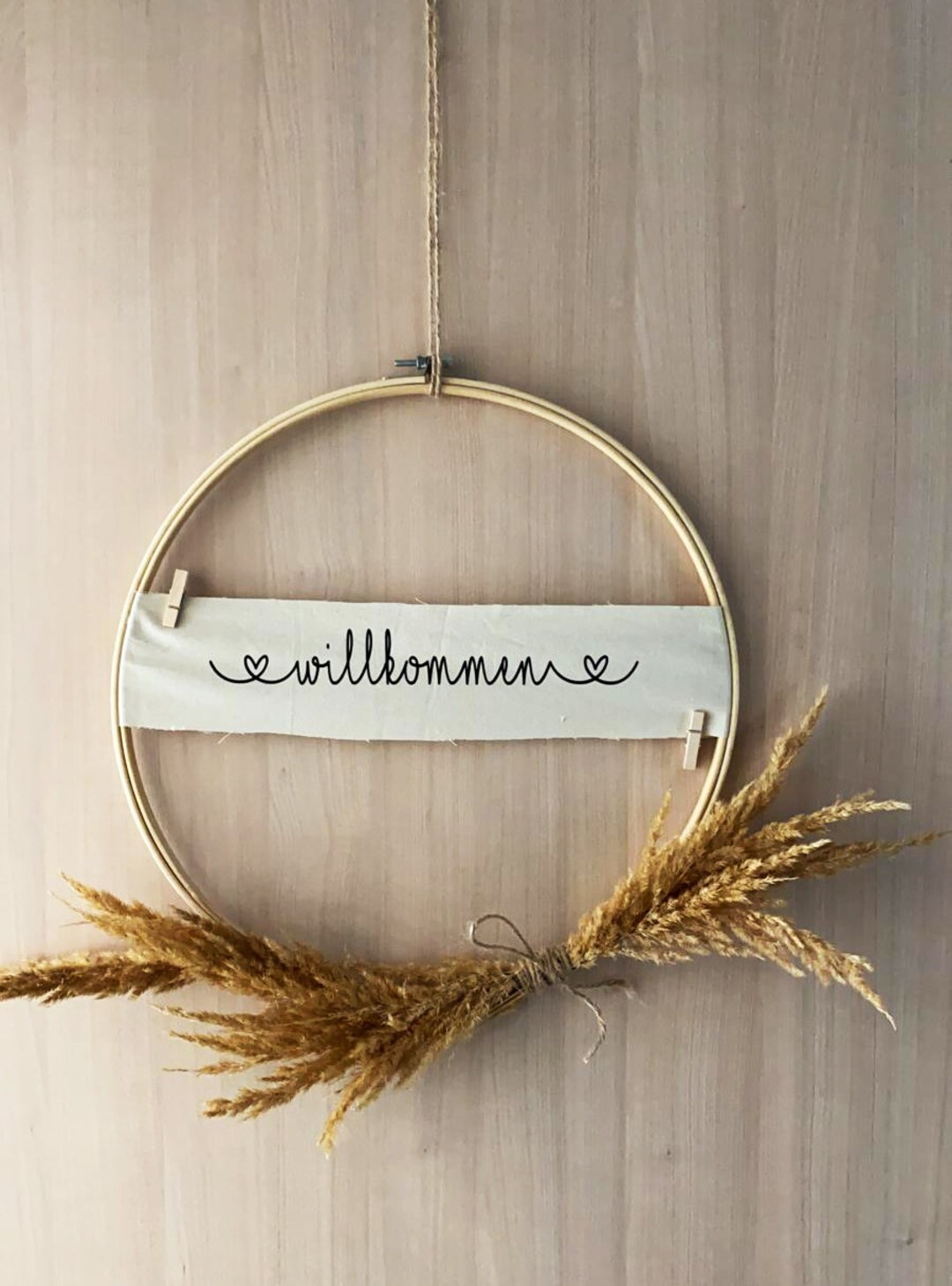 Door Wreath Handmade Embroidery Frame Etsy