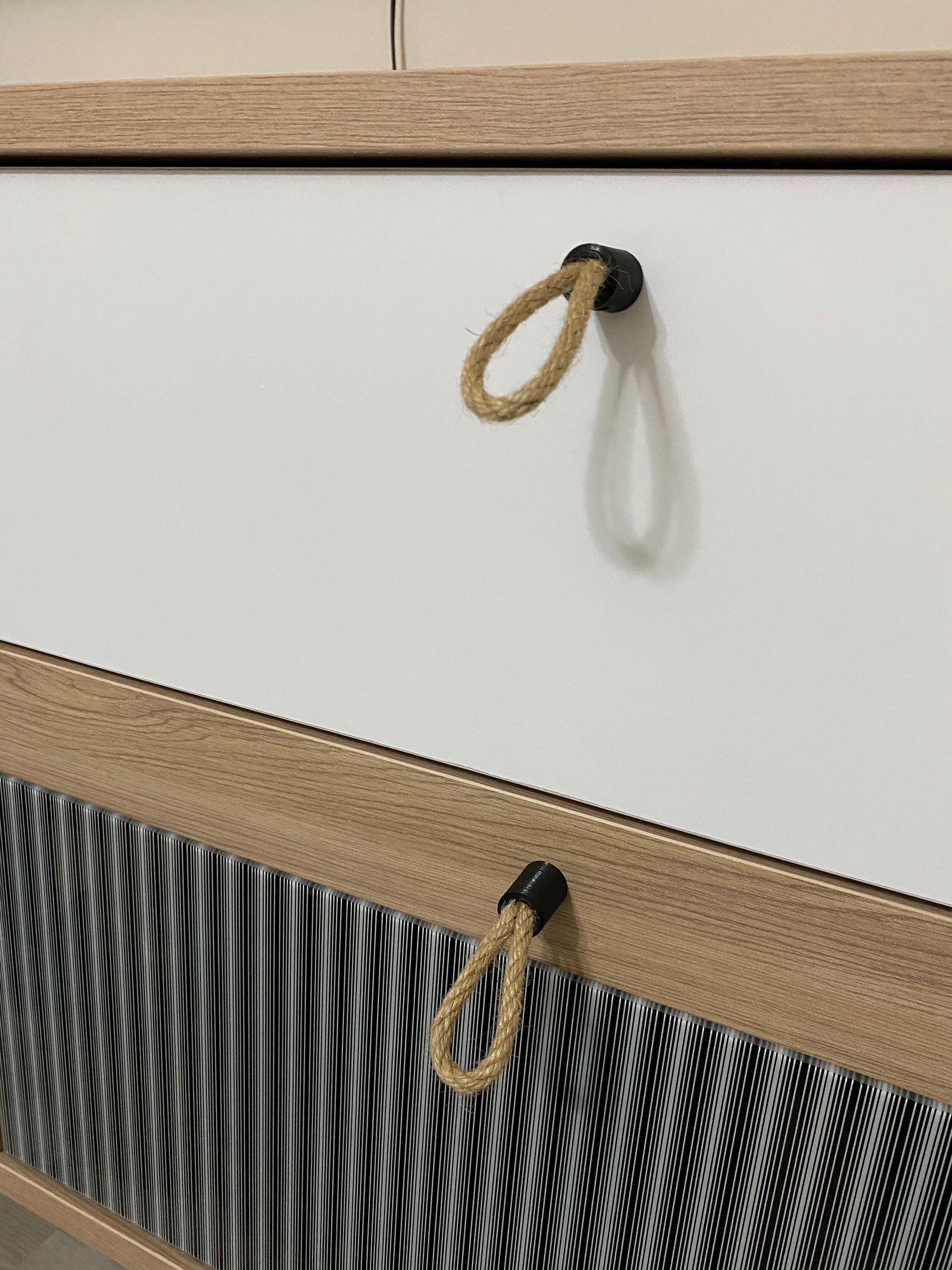 Rustic JUTE ROPE Handle -- Home Decor Drawer Pull - Etsy