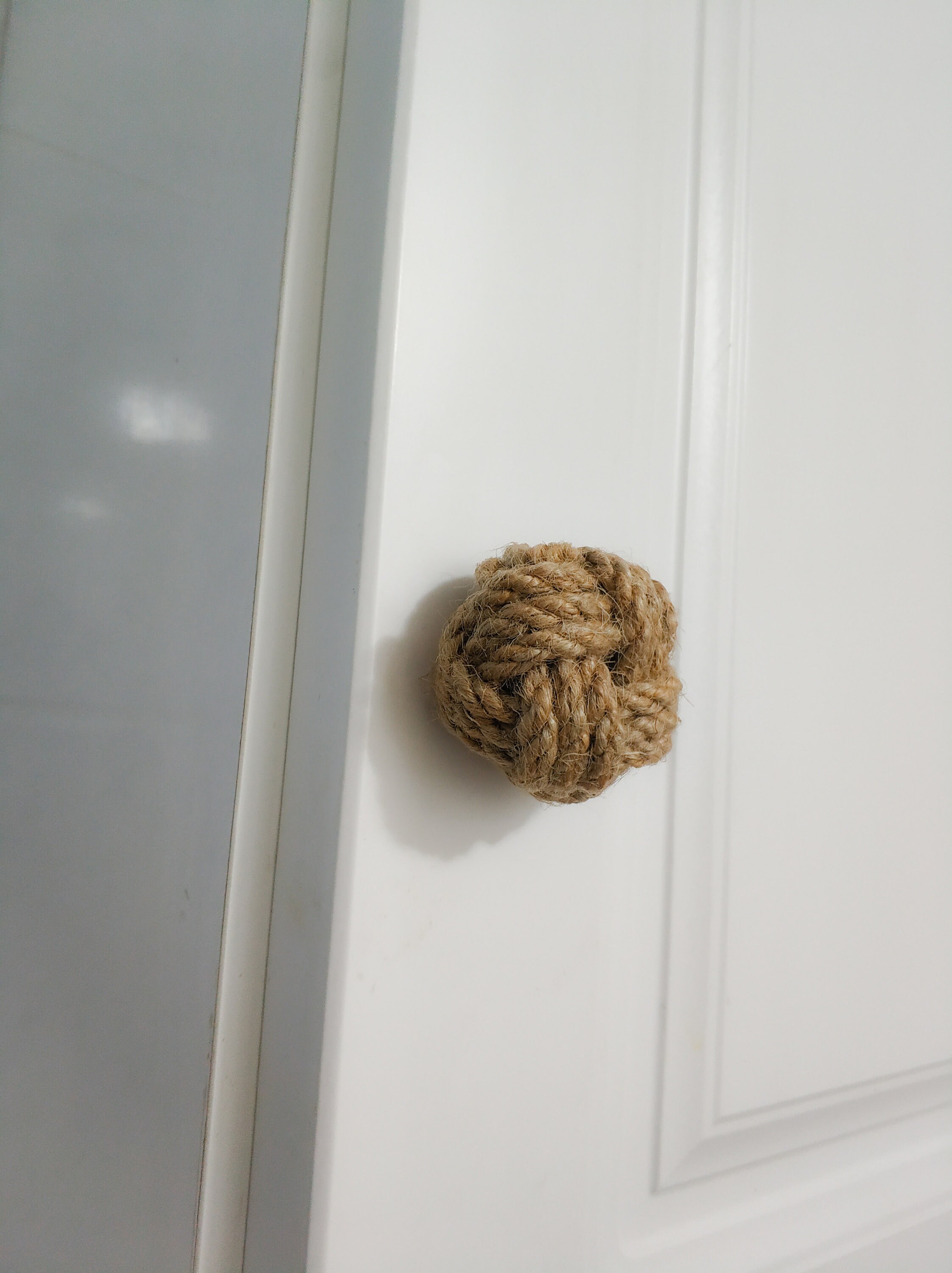 Rustic JUTE ROPE Knob Home decor drawer pull Nursery 6pcs Etsy