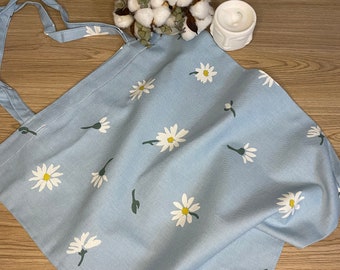 Beach Bag, market bag, crossbag, shoulder bag, daisy pattern