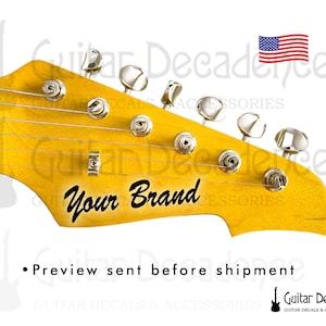 Custom Guitar and Bass Waterslide Decals