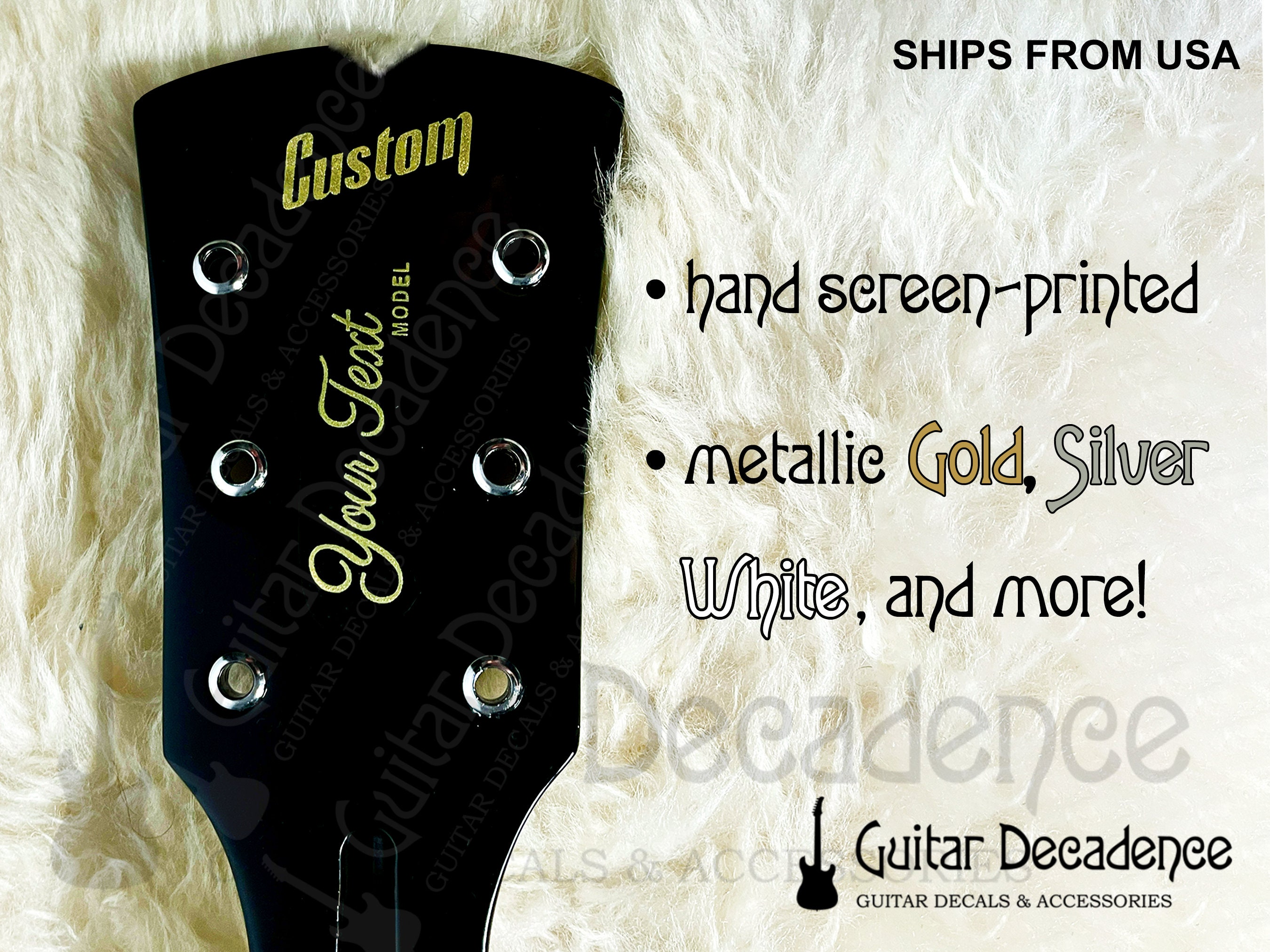 Gibson headstock decal - Etsy 日本