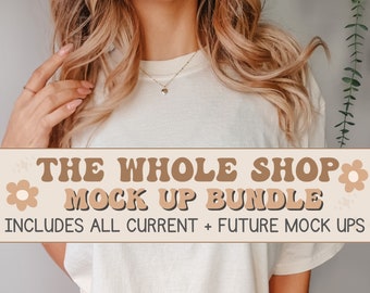 GANZE Shop-Bundle-Mockup-Bundle | Voller lebenslanger Zugriff auf den Shop-Shop-Pass | Gesamter Shop-Verkauf Mega-Mockup-Bundle | Gildan Sweatshirt Mock-Ups