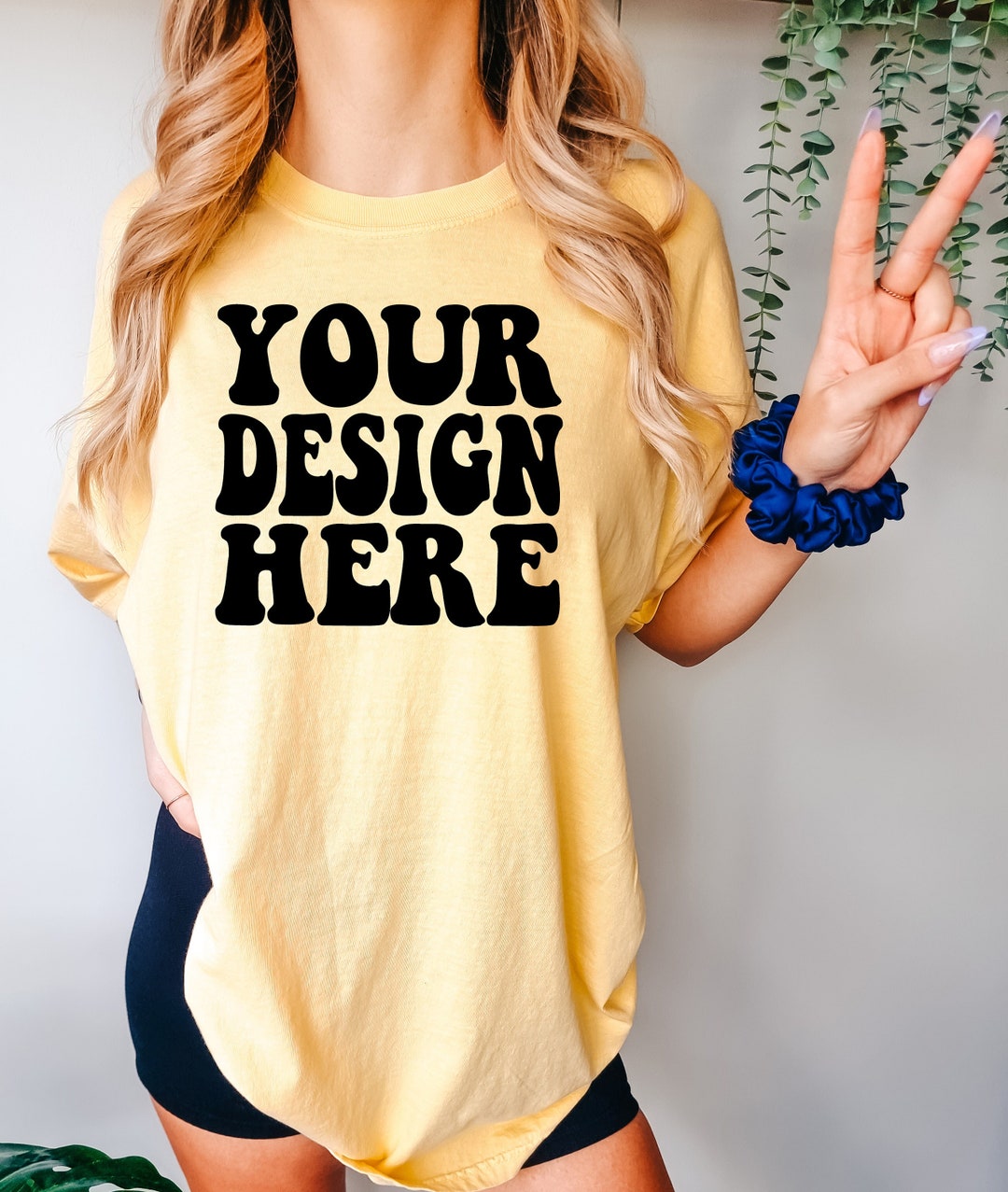 Comfort Colors C1717 Butter Shirt Mockup CC Butter Tshirt Oversized