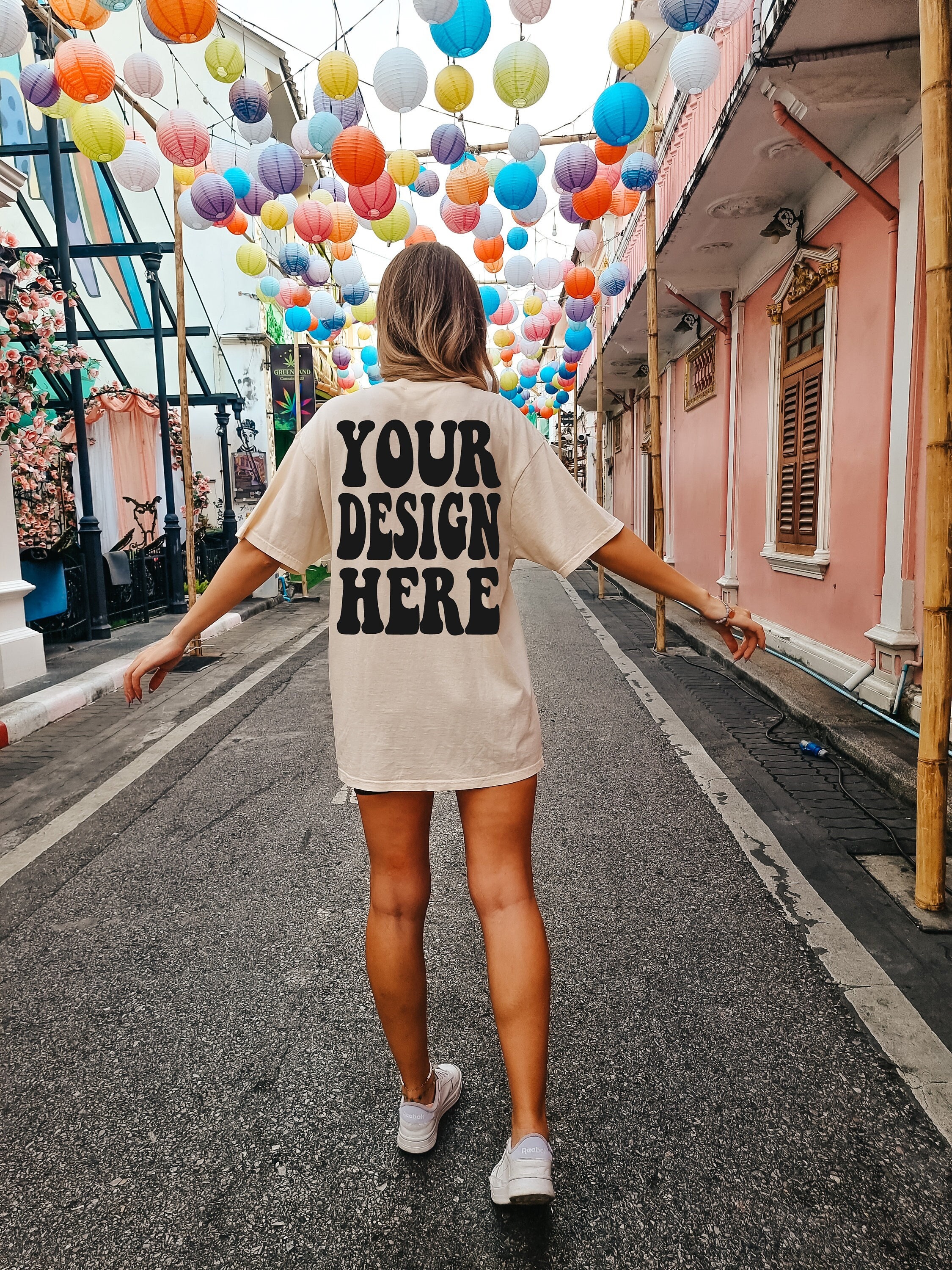 Comfort Colors C1717 Ivory Shirt Mockup | Ivory Tshirt | Oversized