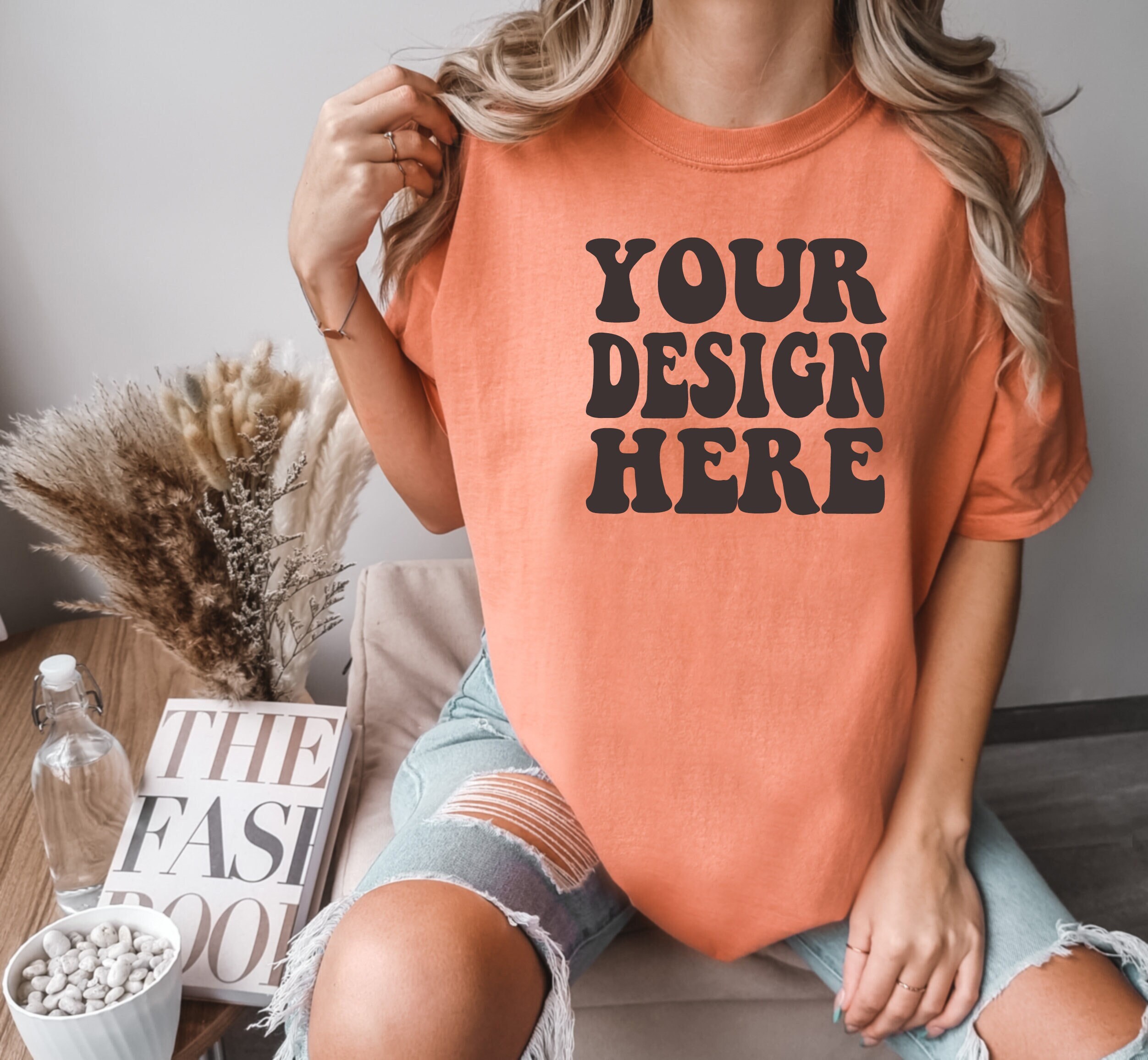 Comfort Colors C1717 Terracotta Shirt Mockup CC Tshirt - Etsy Sweden