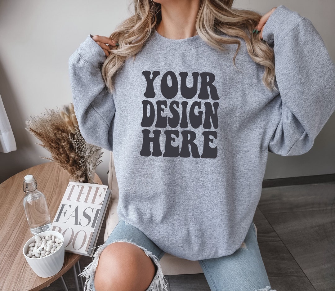 Gildan Sport Grey 18000 Mockup Gildan Sweater Mock up - Etsy