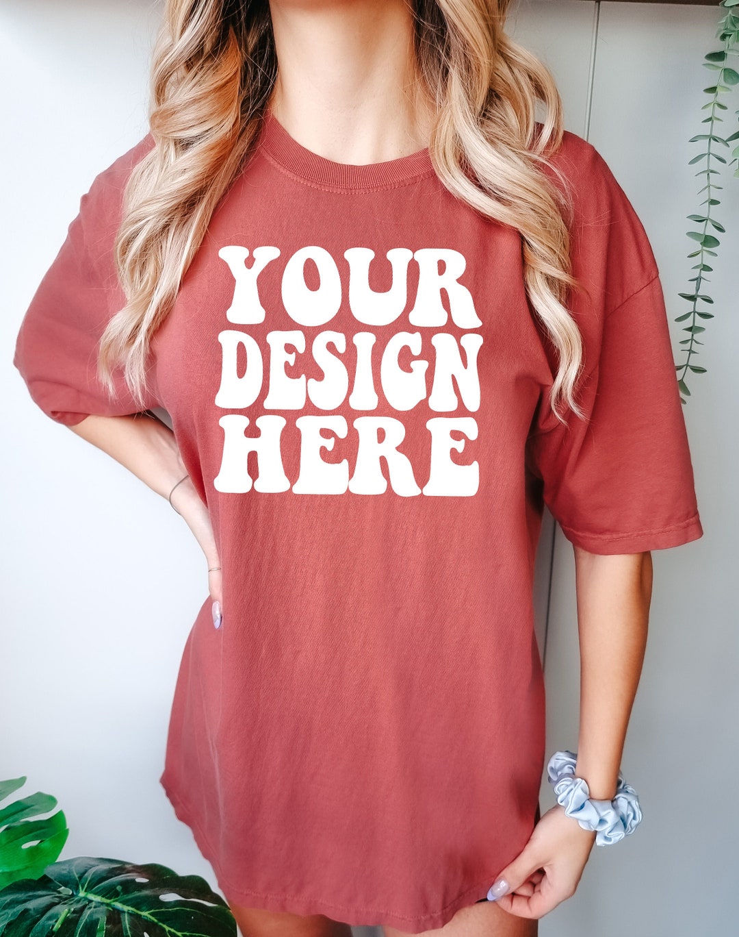 Comfort Colors C1717 Cumin Shirt Mockup CC Cumin Tshirt Oversized