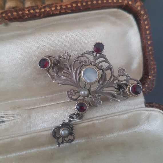 Broche Vintage En Argent Sterling – Fait Main – Bijou Ancien
