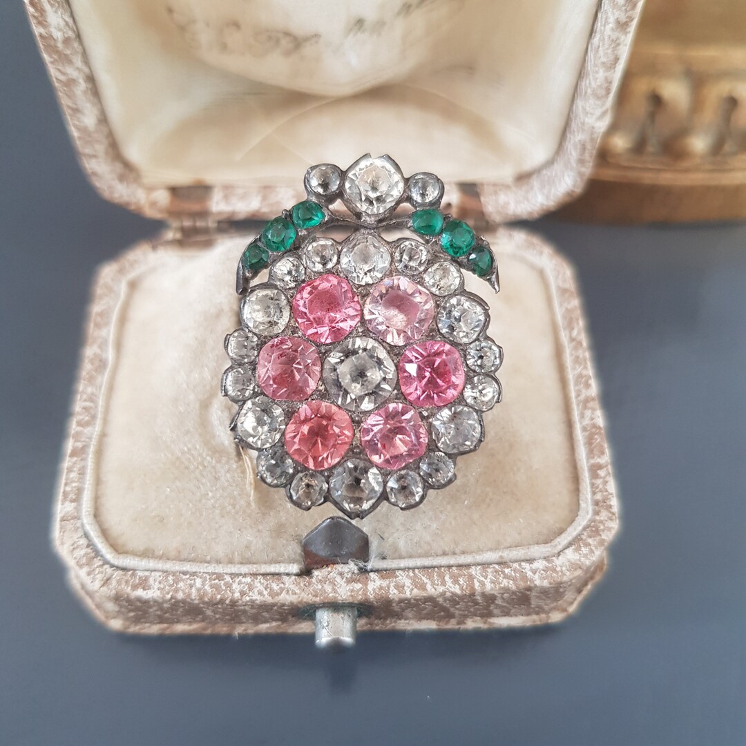 Rare Antique Sterling Silver Paste Pendant French 18th Century - Etsy