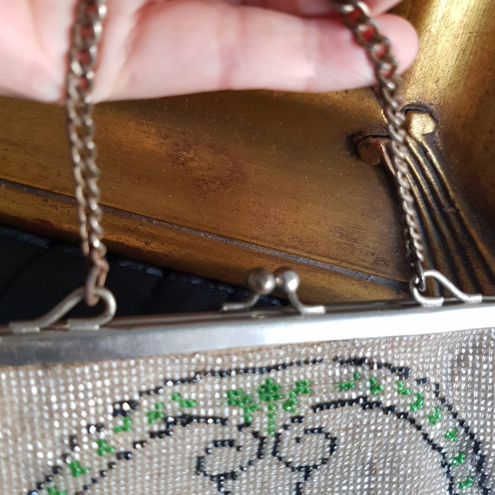 Antique Art Deco Clutch Bag Glass Seed Beaded Purse Evening - Etsy