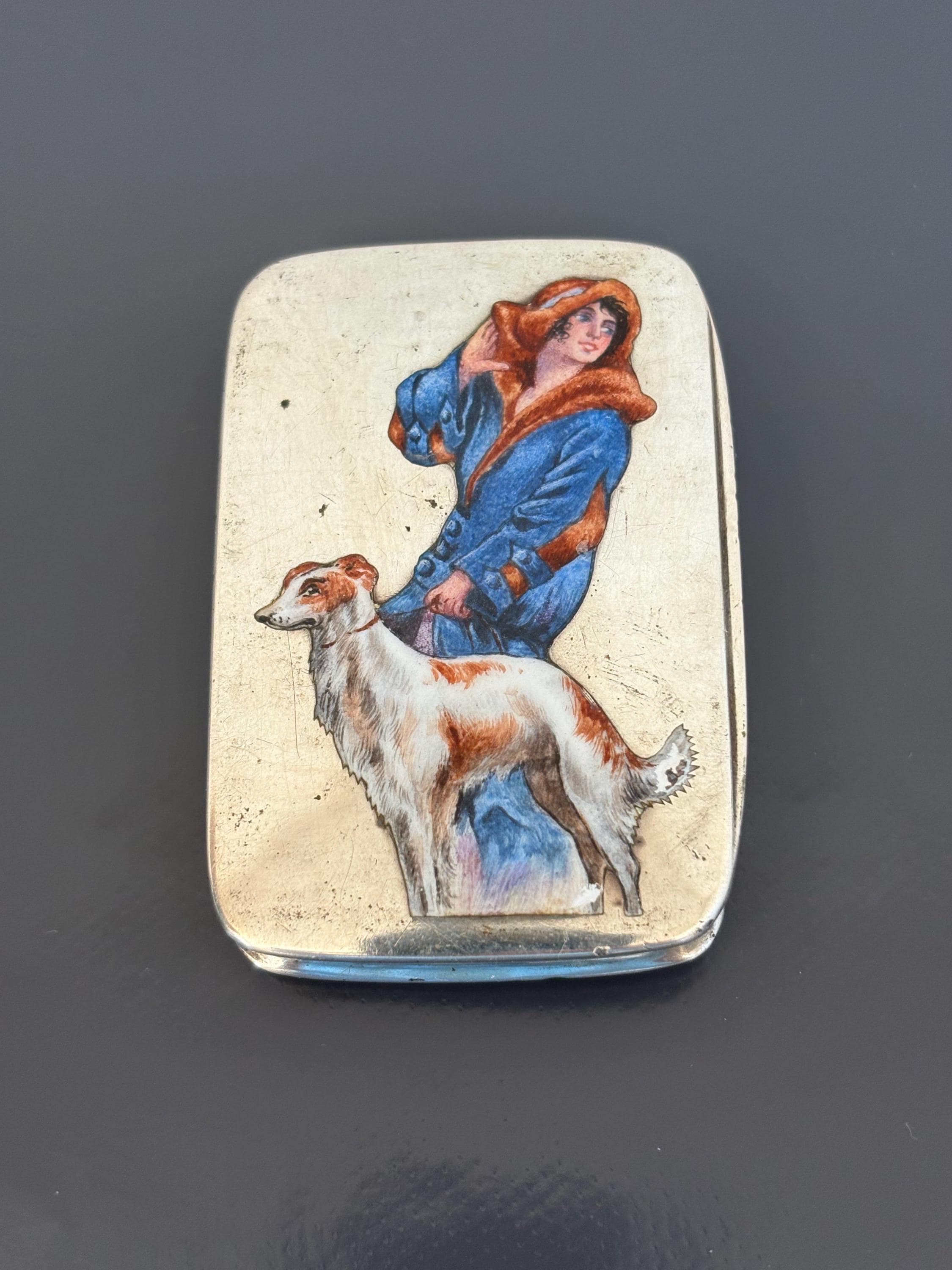 Art Deco Lady Borzoi - Etsy