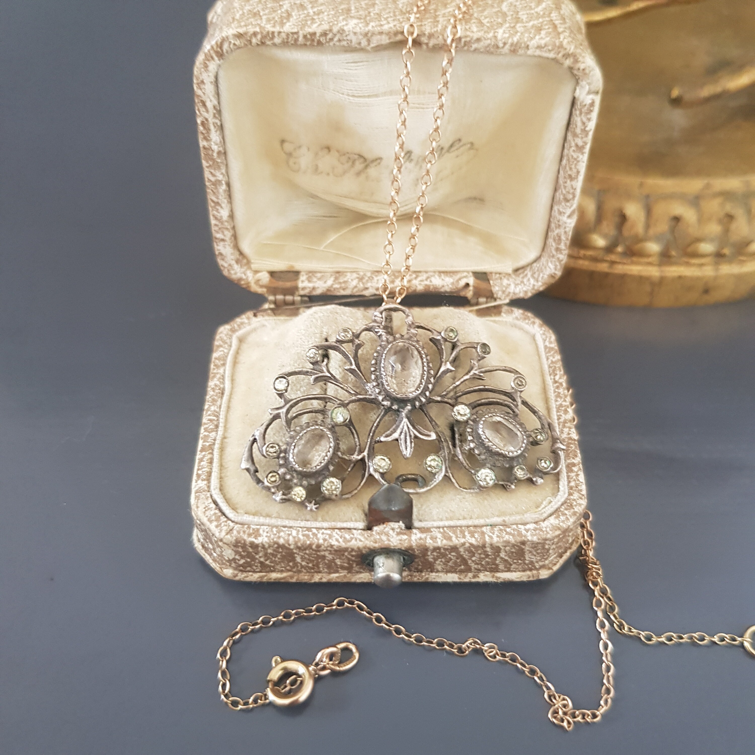 Antique Sterling Silver Paste Pendant Regional French 19th Century ...