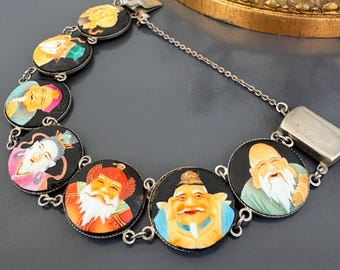 日本製 赤い樹脂製 幸せ仏像 7体セット 箱付き - Etsy 日本
