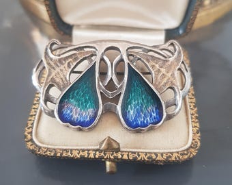 Broche Art Nouveau Signée BECKER - Début 20e Siècle - FIX - Occasion Or Jaune