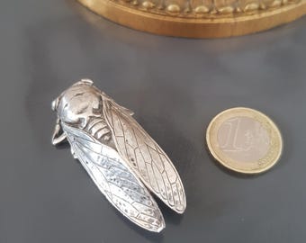 Superbe Broche Vintage Avignon En Métal Argenté – Collection Voyage Et Ville