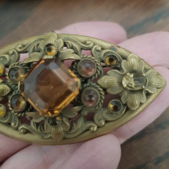 Belle Broche Vintage Cigale En Lucite, Style Art Déco Années 1930 - Porte-bonheur Rétro