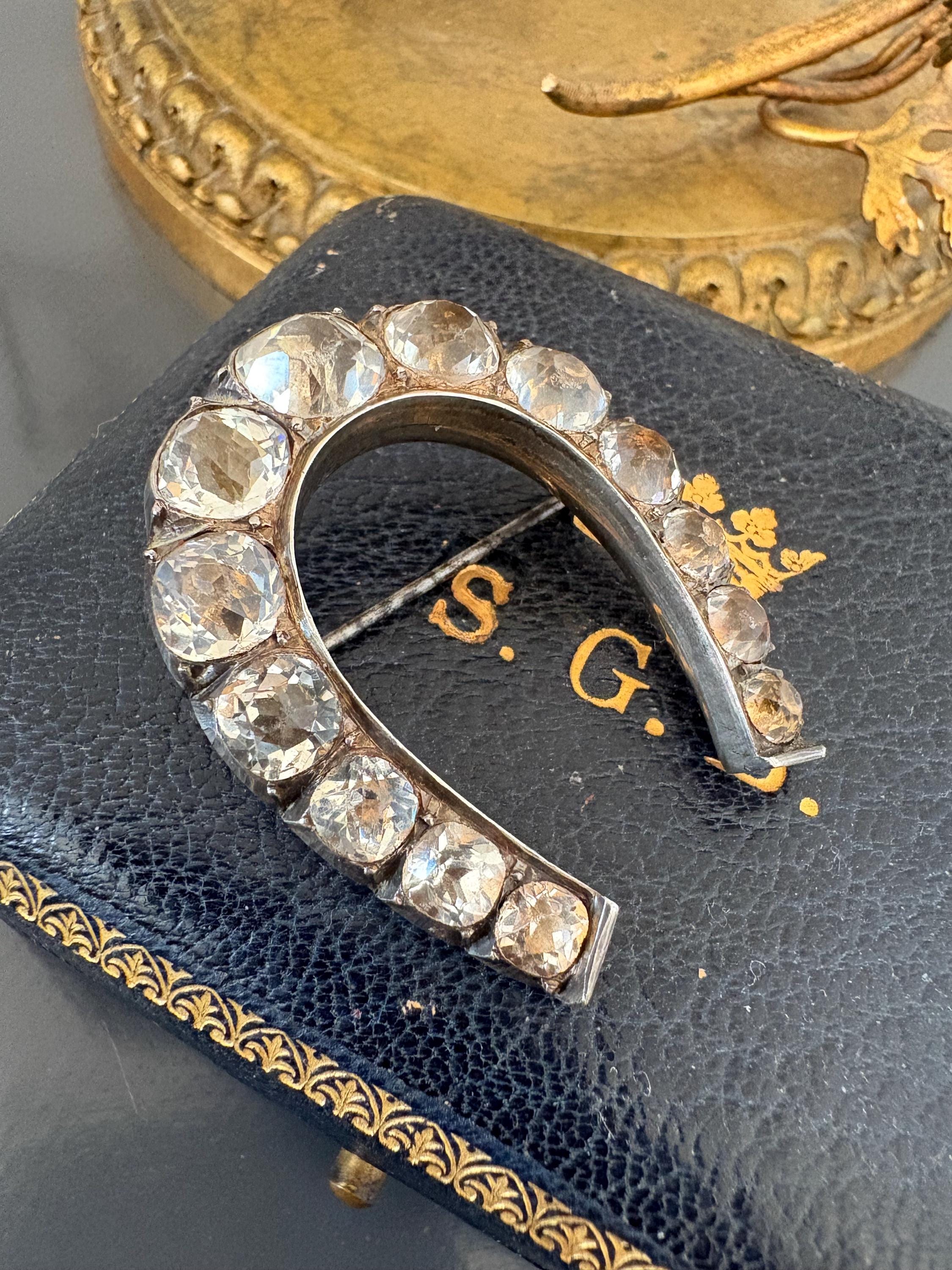 Broche en or et argent, diamants – vers 1890 Second Empire