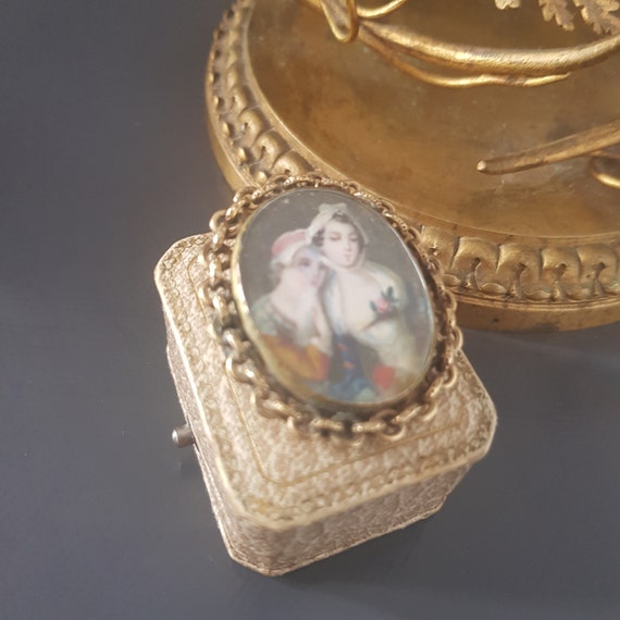 Broche Ancienne En Argent Massif – Filigrane Travaillé Main (Sans Marque)