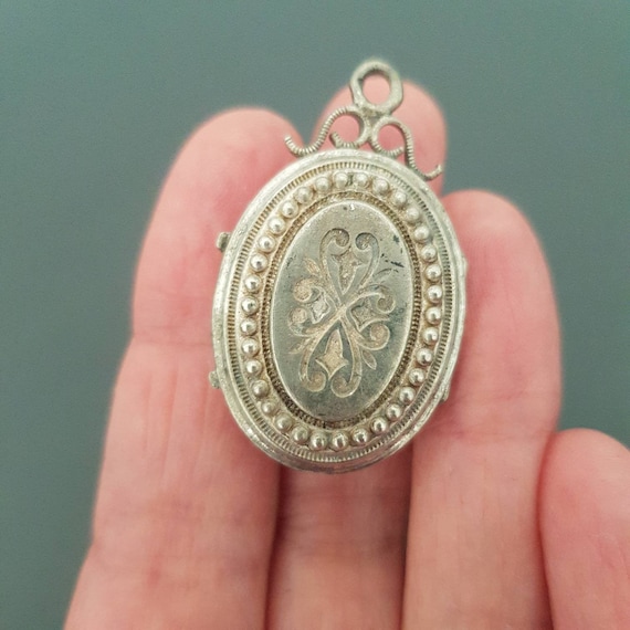 Antique Victorian Sterling Silver Pendant Souveni… - image 4
