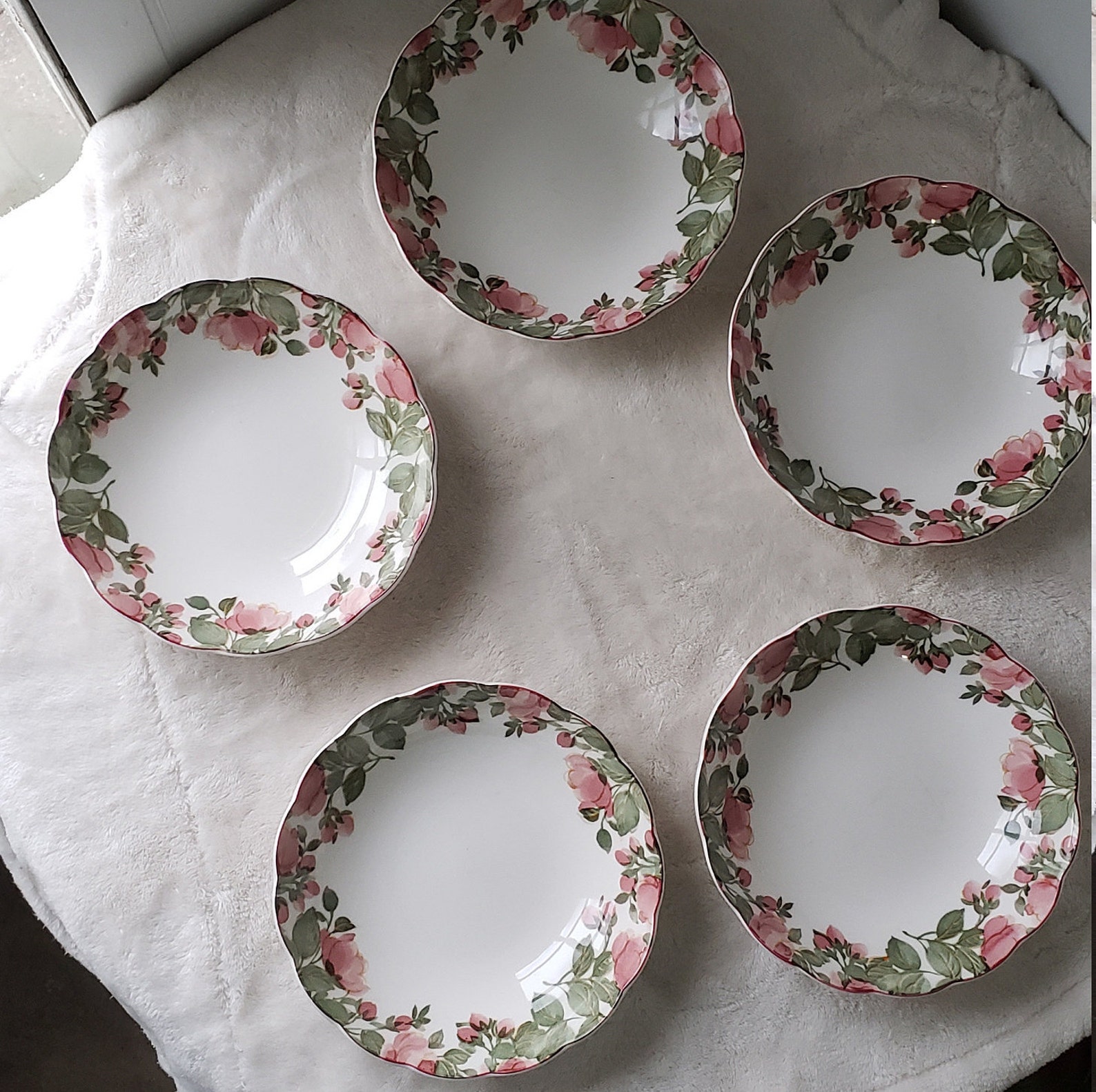 1993 NIKKO TABLEWARE PRECIOUS Pattern set of 5 Bowls 6.6 Etsy