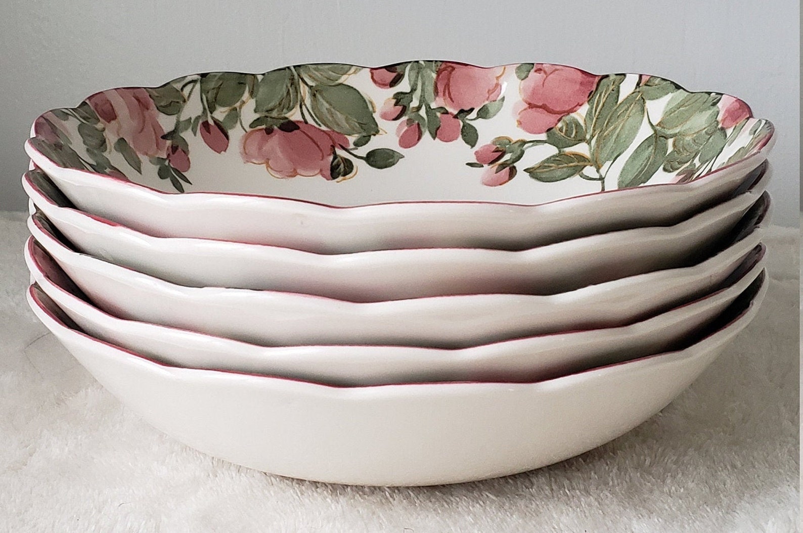 1993 NIKKO TABLEWARE PRECIOUS Pattern set of 5 Bowls 6.6 Etsy