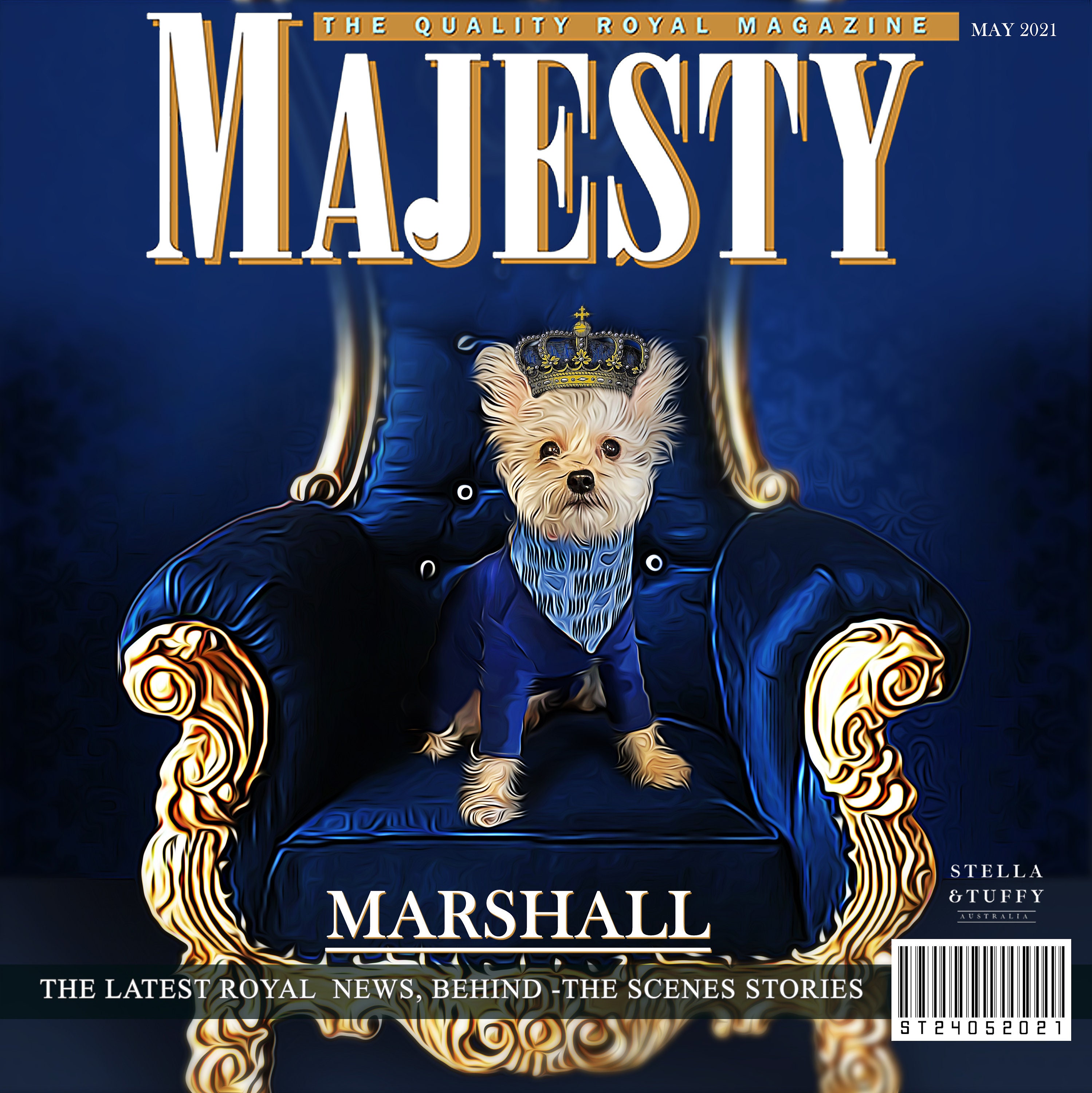 Digital Pet Magazine Cover Style custom magazine cover Etsy