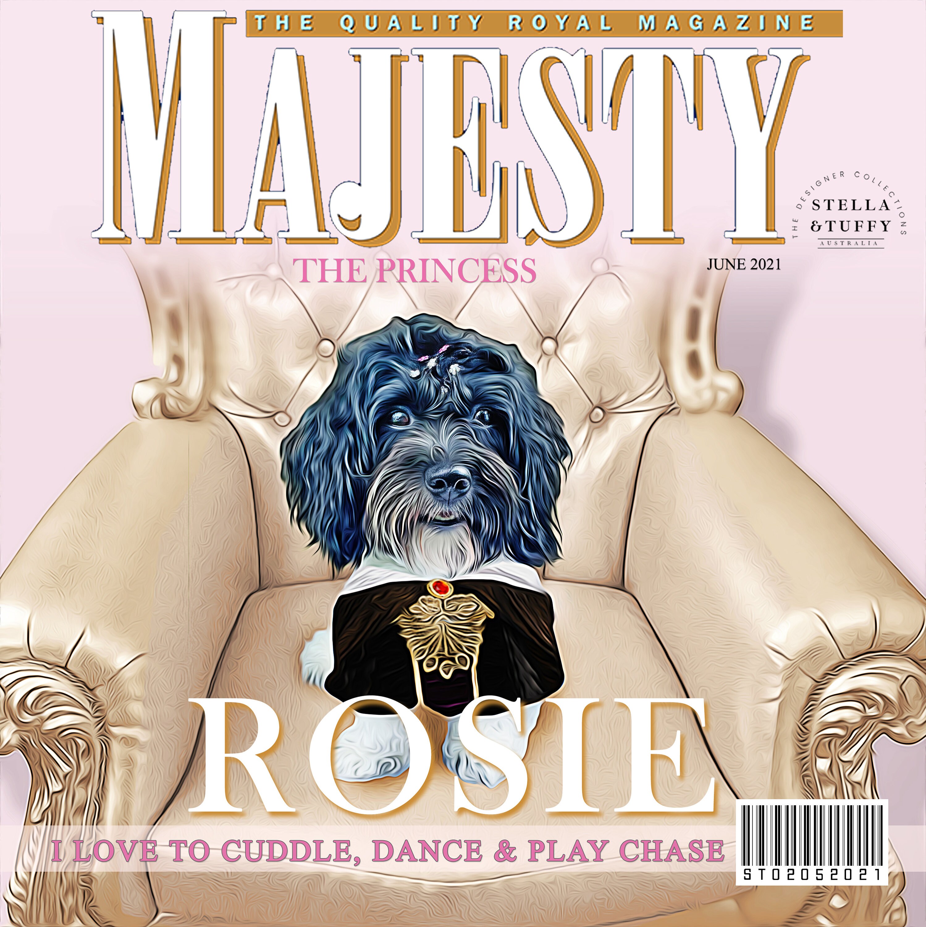 Digital Pet Magazine Cover Style custom magazine cover Etsy