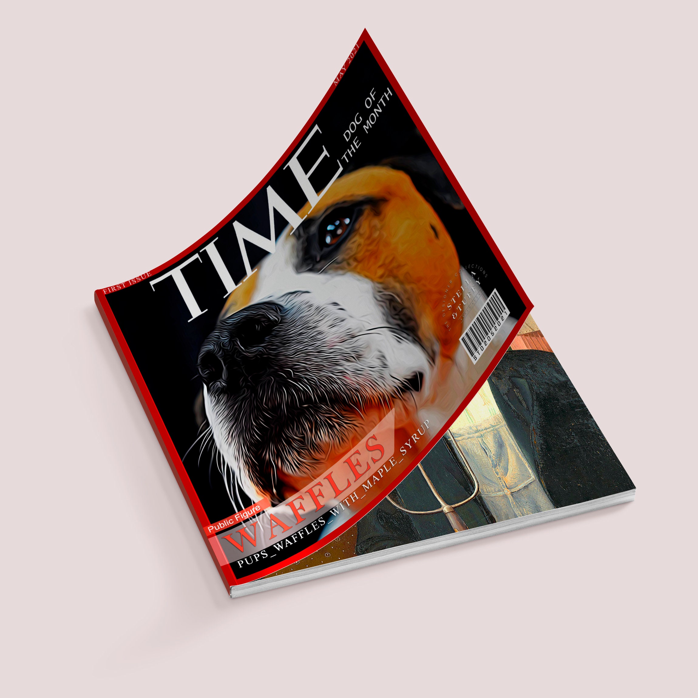 Digital Pet Magazine Cover Style custom magazine cover Etsy