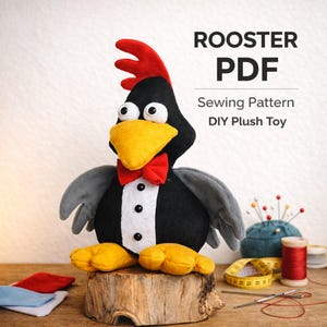 Nähanleitung für ein Plüschtier vom Bauernhof (PDF) – Tutorial