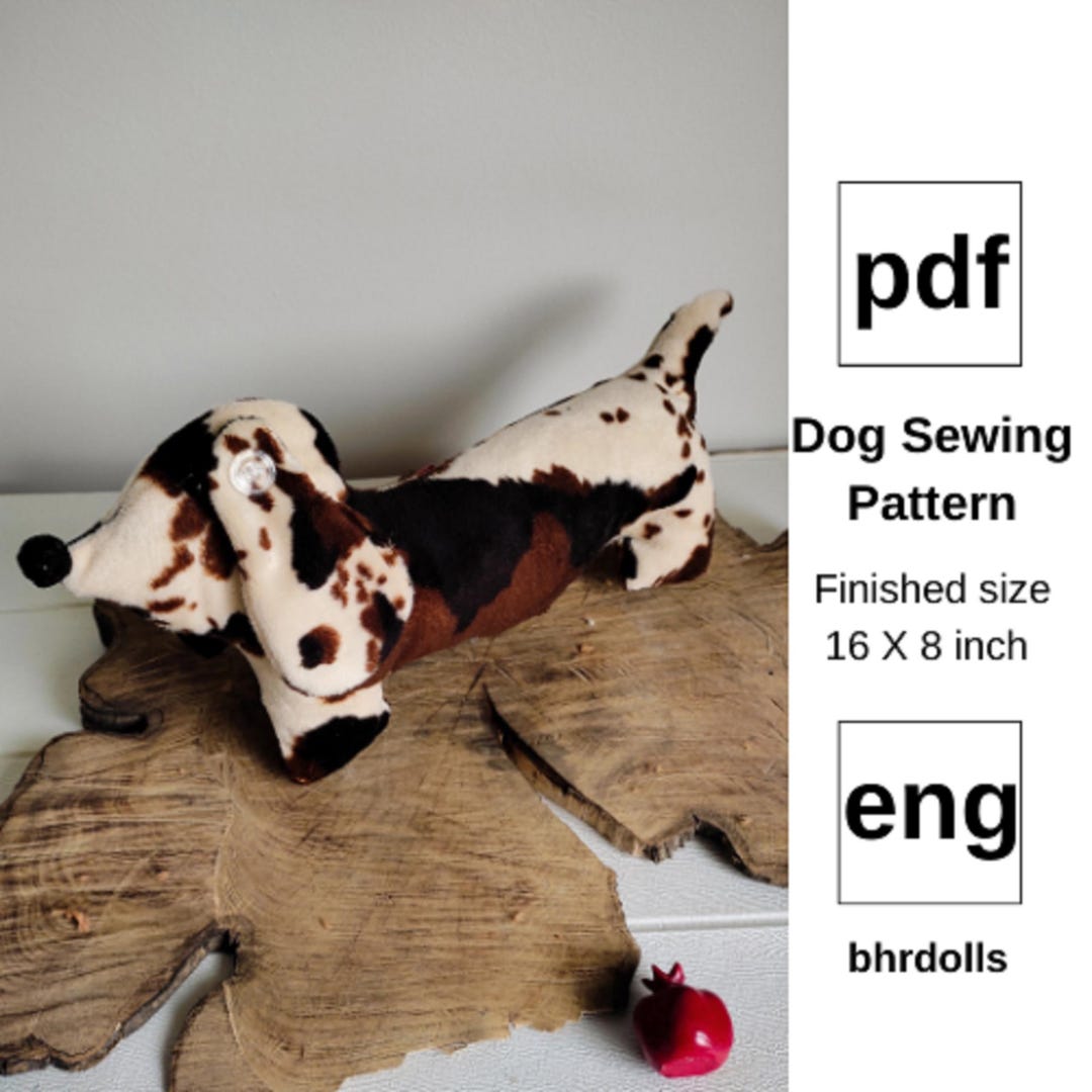Stuffed Dog Pattern – Easy Dog Sewing Pattern for Handmade Plush ...