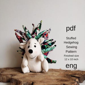 Cartamodello per peluche riccio – PDF fai da te – Cartamodello per peluche per artigiani (livello intermedio)