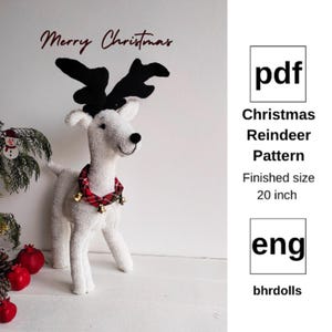 Deer Plush Toy Sewing Pattern PDF – DIY Woodland Animal