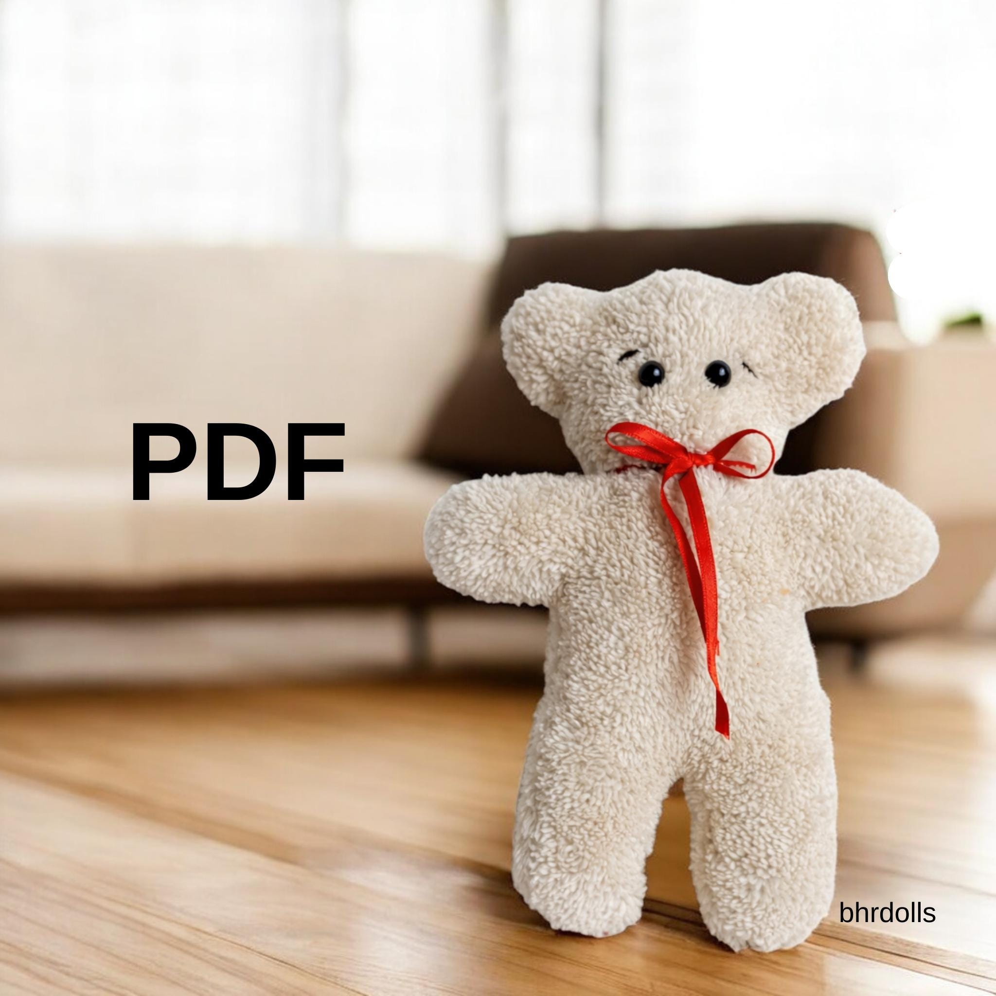 Teddy Bear Sewing Pattern PDF | Beginner Friendly Plush Toy (instant ...