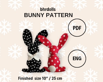 Sewing stuffed animals -Create your own plush bunny with this sewing pattern