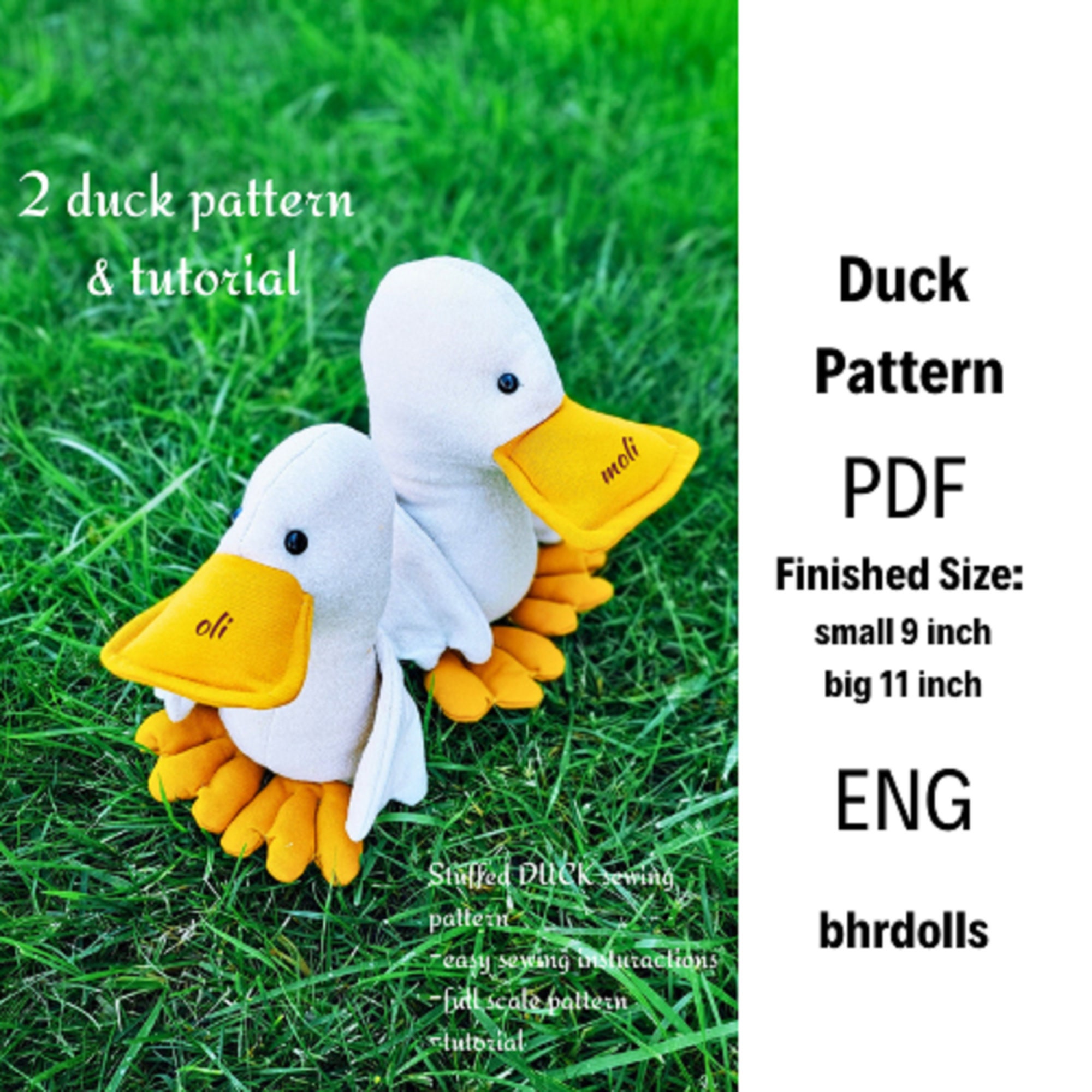Pdf Sewing Duck Pattern and Tutorial, Soft Toy Making Supplies stuffed Animal Printable Easy Patterns - Etsy pdf-sewing-duck-pattern-and-tutorial-soft-toy-making-supplies-stuffed-animal-printable-easy-patterns-etsy
