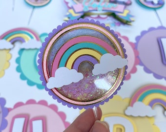 Unicorn Cupcake Topper Pastel Rainbow Party Decor Unicornio Cake & Candy Table