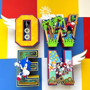 The HedgeHog 3D Name Letters Party Decor