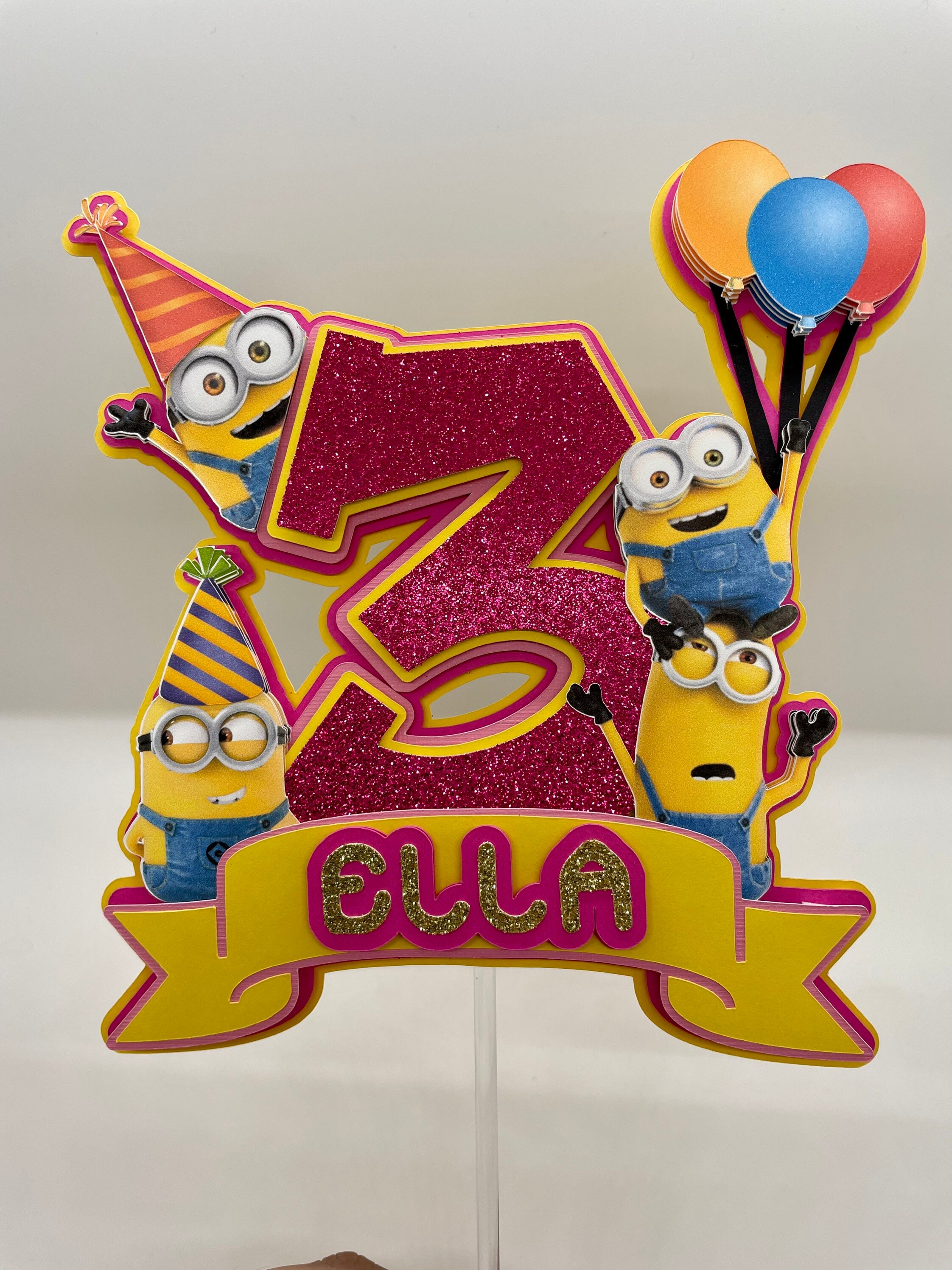 Minions Topper Minion Cake Topper Minions Birthday Cake Etsy