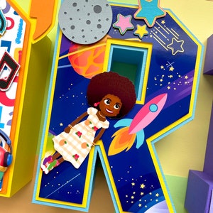 Tab Time 3D Name Letters Party Decor - Etsy