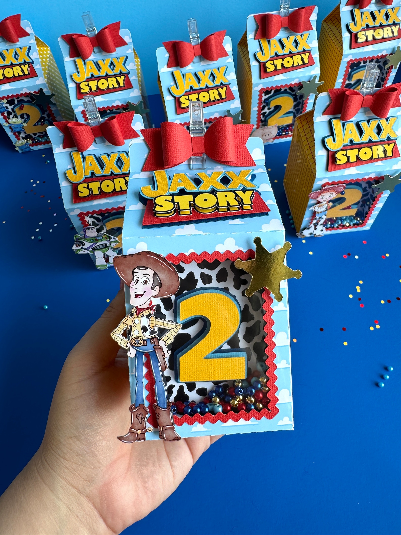 Toy Story Favor Boxes Woody Buzz Lightyear Jessie Milk Box Party Decor ...