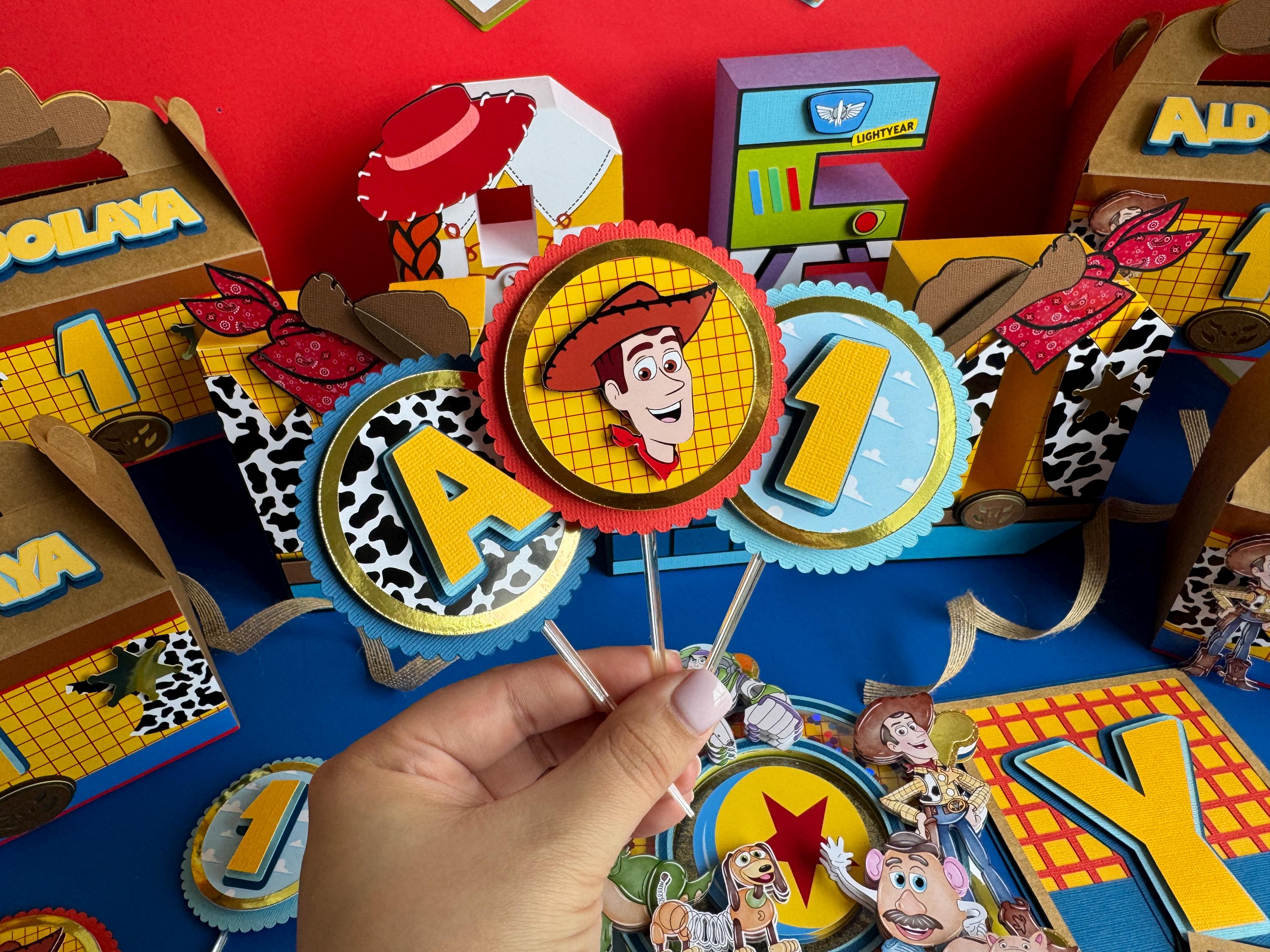 Toy Story Cupcake Toppers Woody Buzz Lightyear Jessie Party Decor Two Infinity & Beyond Decor