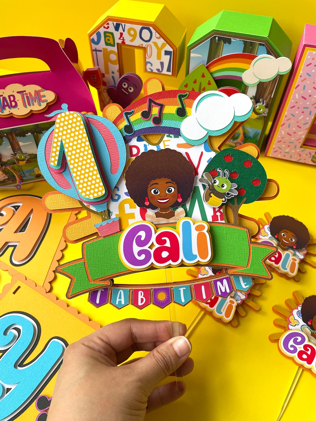 Tab Time Cake Topper Birthday Party Decor - Etsy